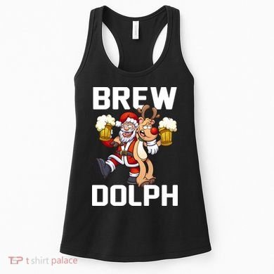 Brew Dolph Red Nose Reindeer Women's Tank Top
