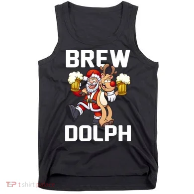 Brew Dolph Red Nose Reindeer Tank Top