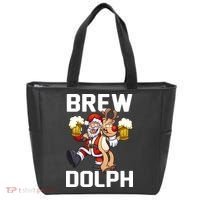Brew Dolph Red Nose Reindeer Tote Bag thumb 0