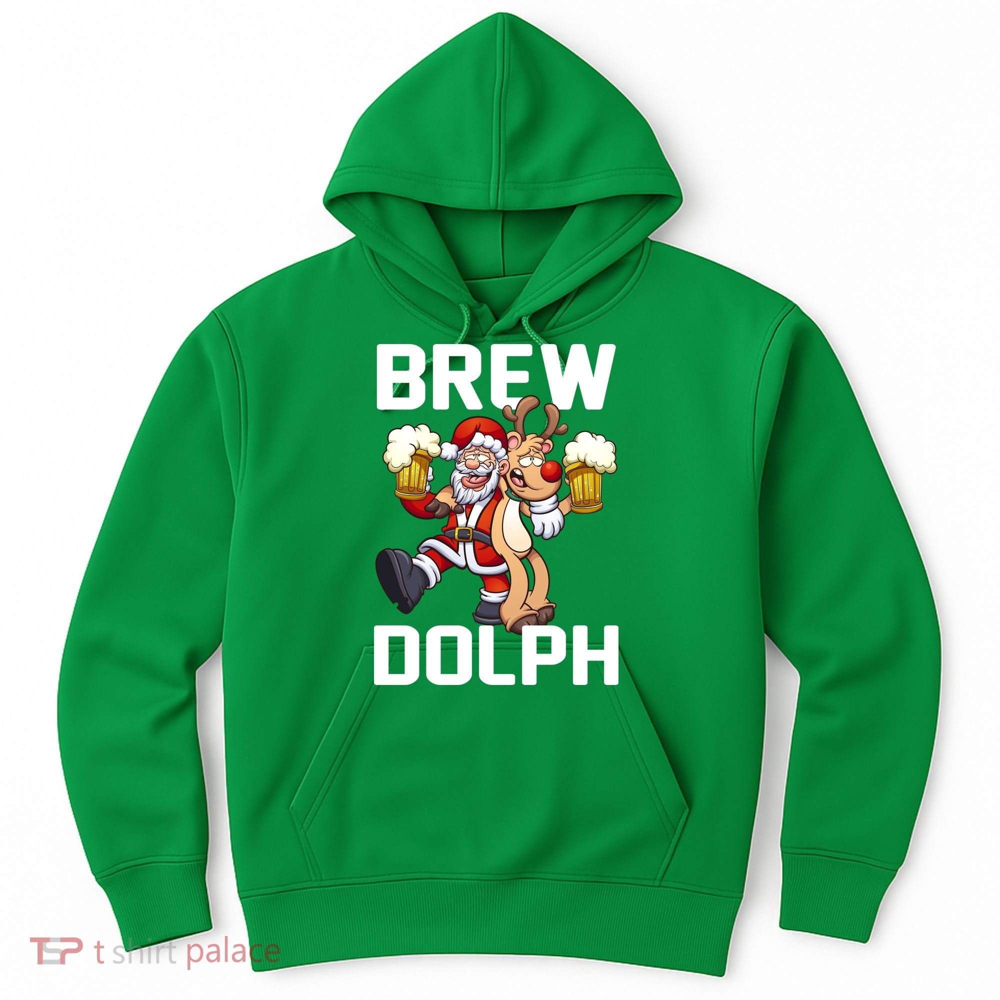 Brew Dolph Red Nose Reindeer Hoodie