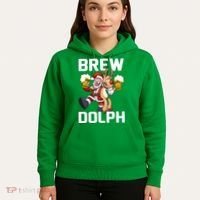 Brew Dolph Red Nose Reindeer Hoodie thumb 5