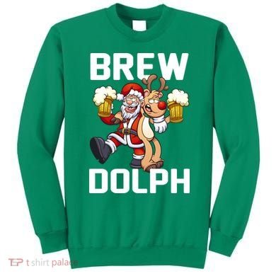 Brew Dolph Red Nose Reindeer Sweatshirt