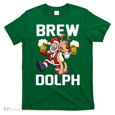 Brew Dolph Red Nose Reindeer T-Shirt