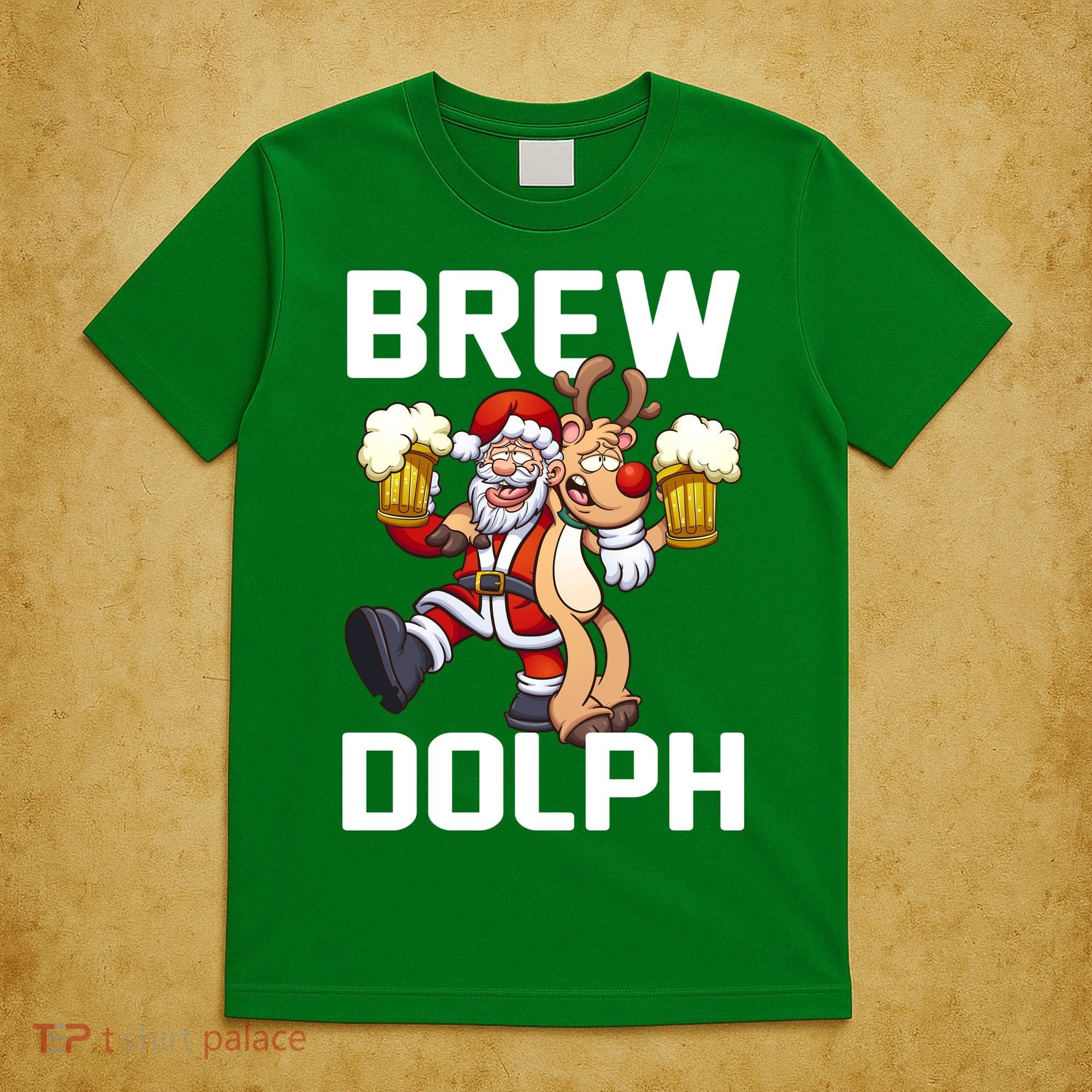 Brew Dolph Red Nose Reindeer T-Shirt