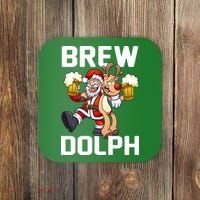 Brew Dolph Red Nose Reindeer Coaster thumb 0