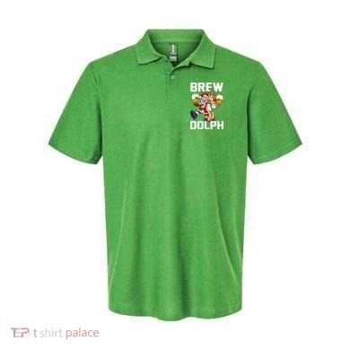Brew Dolph Red Nose Reindeer Polo