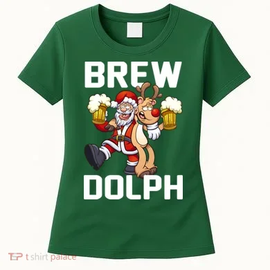 Brew Dolph Red Nose Reindeer Women's T-Shirt