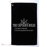 Boat Rules Funny Sayings Sailing Sail Boats Golf Towel thumb 0