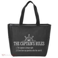 Boat Rules Funny Sayings Sailing Sail Boats Tote Bag thumb 0