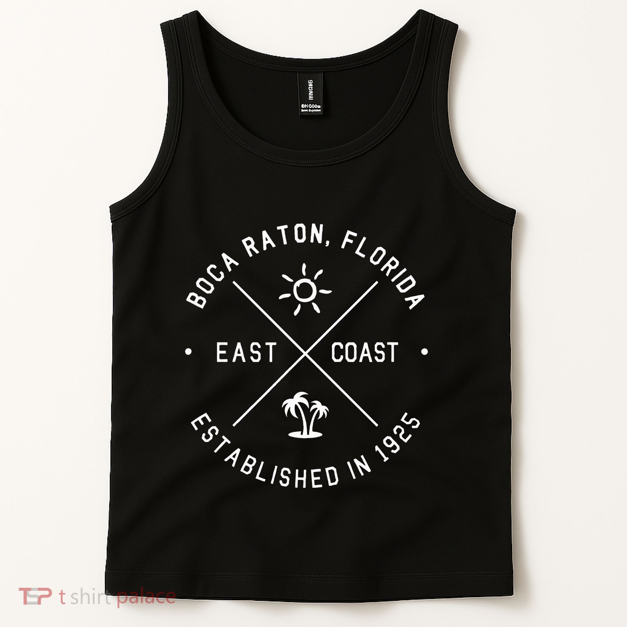 Boca Raton Florida Souvenirs Fl Sun Emblem Tank Top