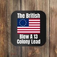 Betsy Ross Flag: The British Blew A 13 Colony Lead Coaster thumb 0