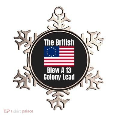Betsy Ross Flag: The British Blew A 13 Colony Lead Ornament
