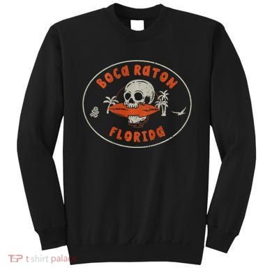 Boca Raton Florida Fl Vintage Surf Beach Sweatshirt