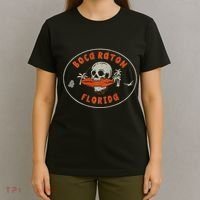 Boca Raton Florida Fl Vintage Surf Beach T-Shirt thumb 4