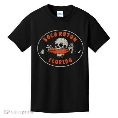 Boca Raton Florida Fl Vintage Surf Beach Kids T-Shirt