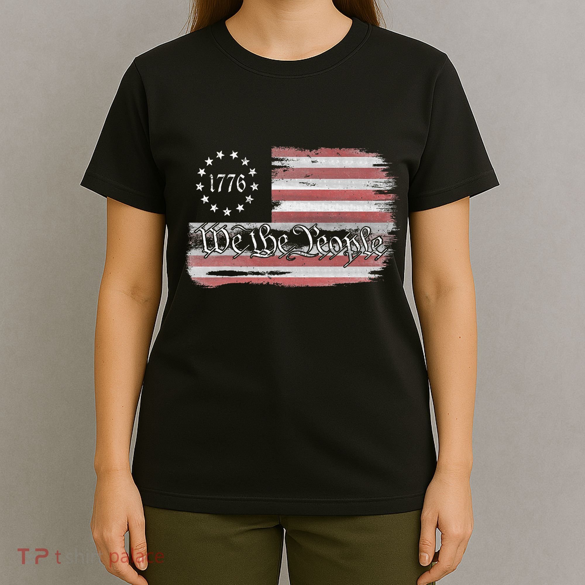 Betsy Ross Flag 1776 We The People T-Shirt