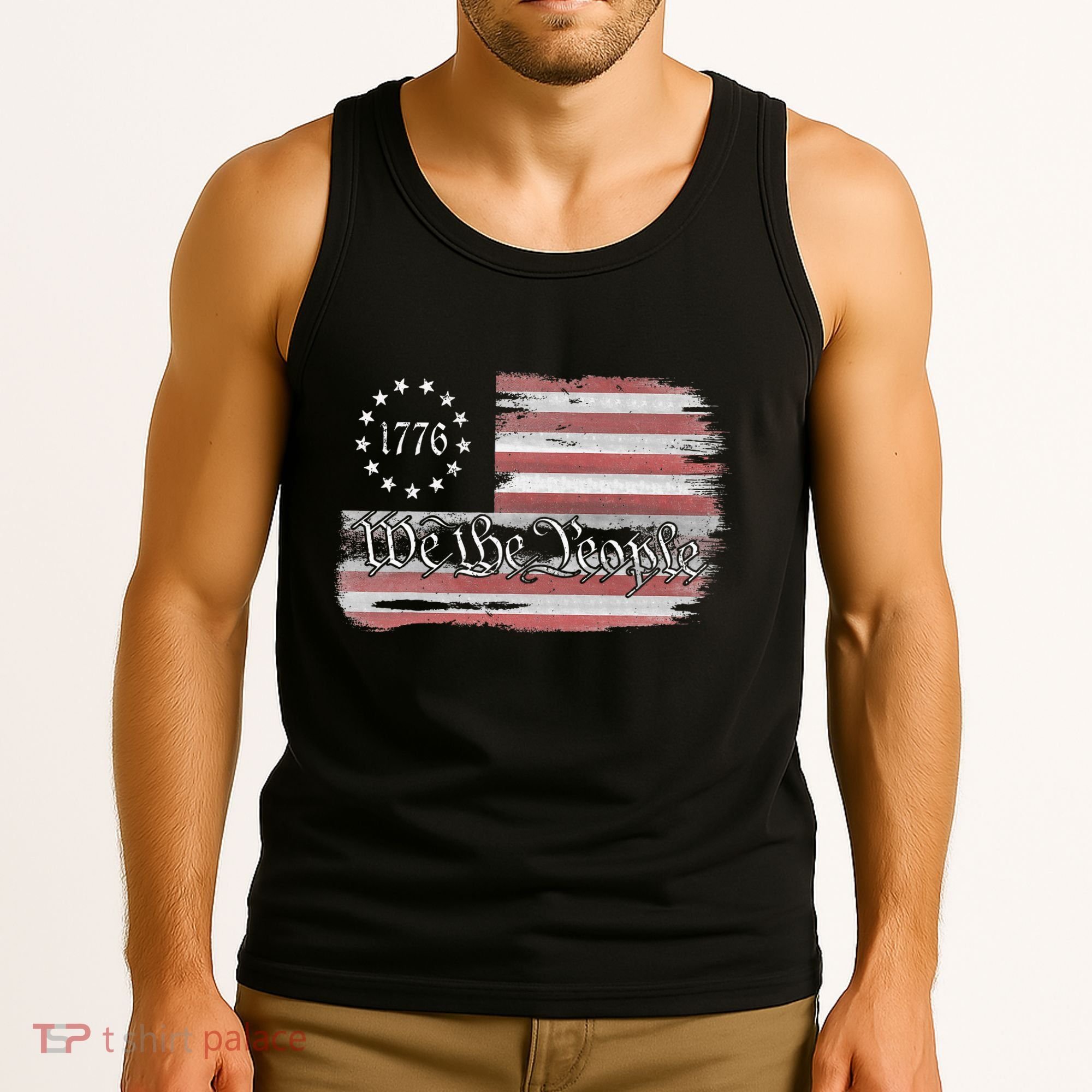 Betsy Ross Flag 1776 We The People Tank Top