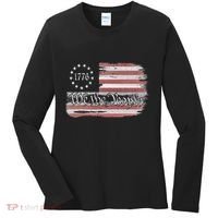 Betsy Ross Flag 1776 We The People Women's Long Sleeve Shirt thumb 0
