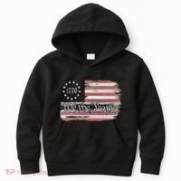 Betsy Ross Flag 1776 We The People Kids Hoodie thumb 0