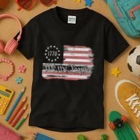Betsy Ross Flag 1776 We The People Kids T-Shirt thumb 3