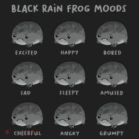 Black Rain Frog Moods Grumpy Black Desert Rain Frog Women's Sweatshirt thumb 2