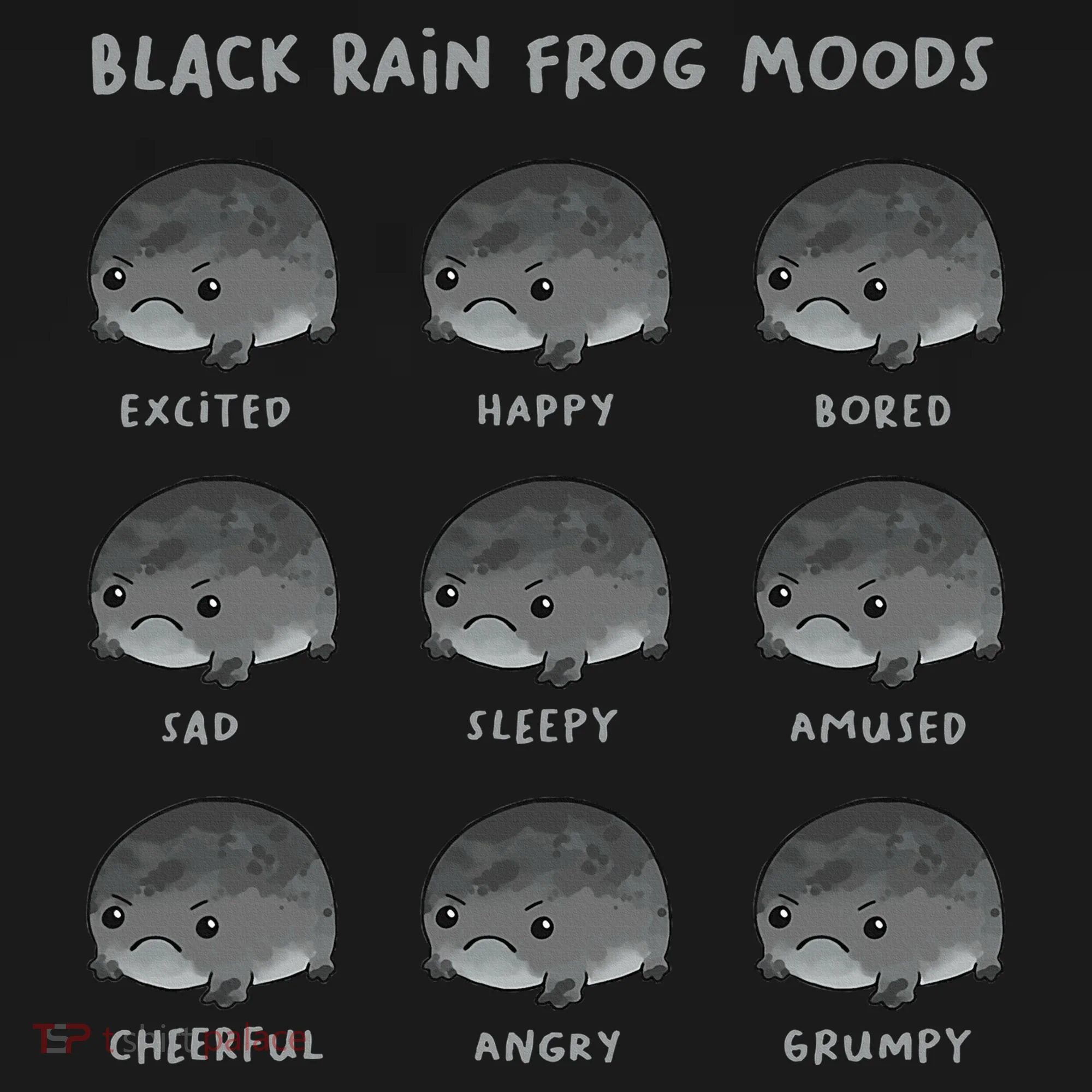 Black Rain Frog Moods Grumpy Black Desert Rain Frog Doggie Tank