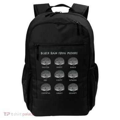 Black Rain Frog Moods Grumpy Black Desert Rain Frog Backpack
