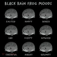 Black Rain Frog Moods Grumpy Black Desert Rain Frog Bucket Hat thumb 4