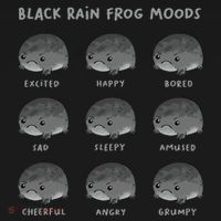 Black Rain Frog Moods Grumpy Black Desert Rain Frog Pajama Set thumb 2