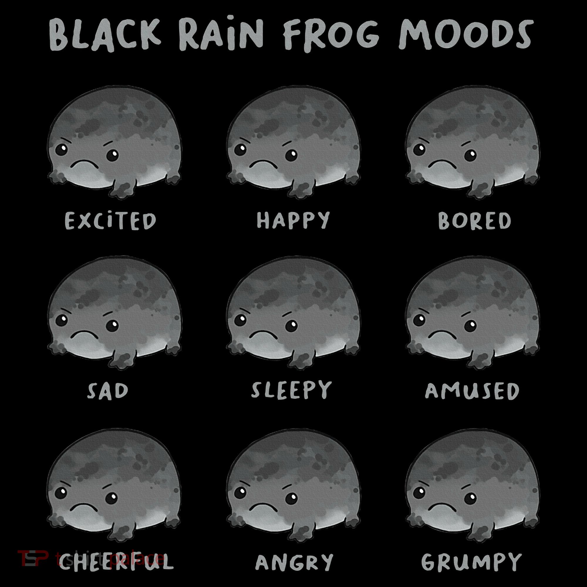 Black Rain Frog Moods Grumpy Black Desert Rain Frog Ornament