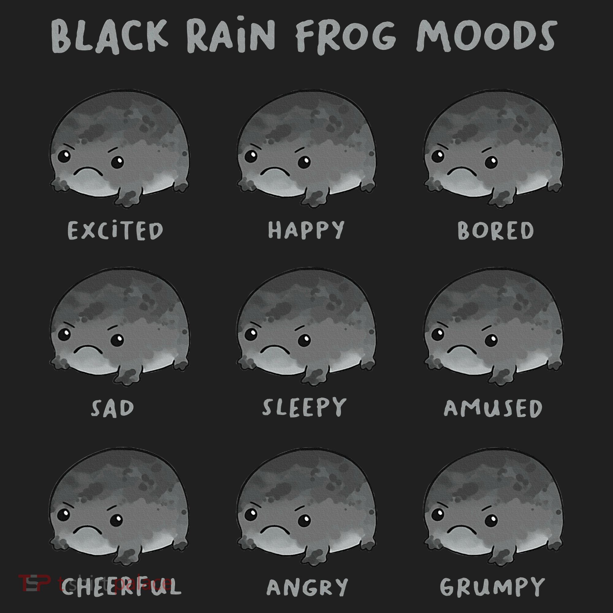 Black Rain Frog Moods Grumpy Black Desert Rain Frog Hat