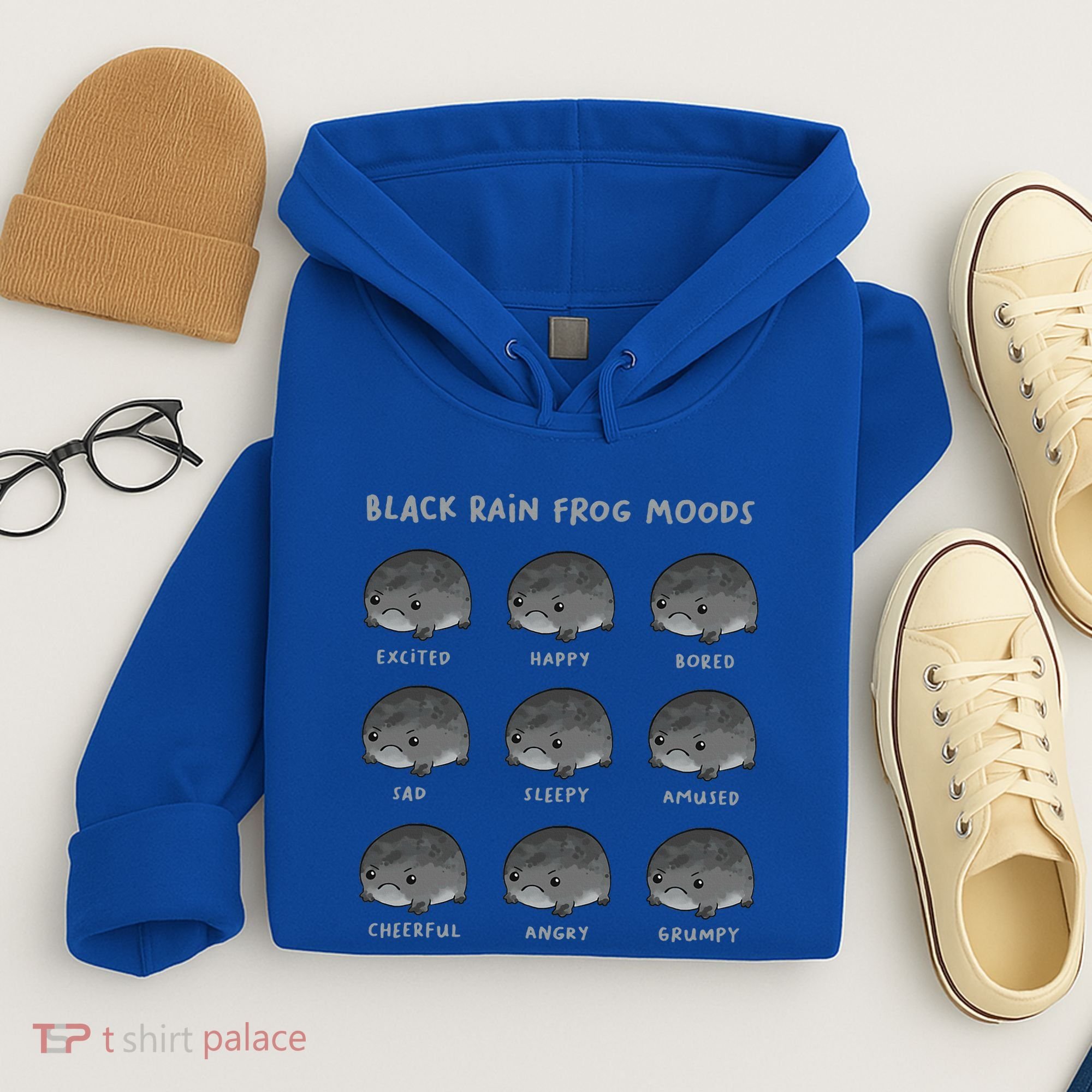 Black Rain Frog Moods Grumpy Black Desert Rain Frog Hoodie