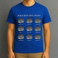 Black Rain Frog Moods Grumpy Black Desert Rain Frog T-Shirt thumb 3