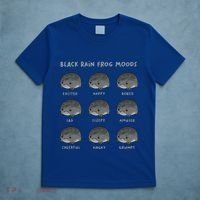 Black Rain Frog Moods Grumpy Black Desert Rain Frog T-Shirt thumb 5