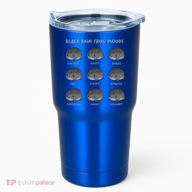 Black Rain Frog Moods Grumpy Black Desert Rain Frog Tumbler