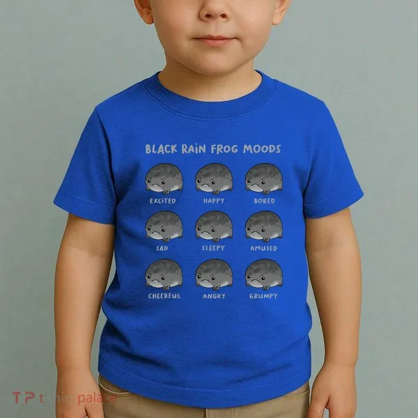Black Rain Frog Moods Grumpy Black Desert Rain Frog Toddler T-Shirt