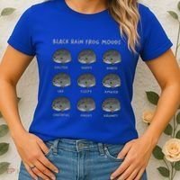 Black Rain Frog Moods Grumpy Black Desert Rain Frog Women's T-Shirt thumb 2