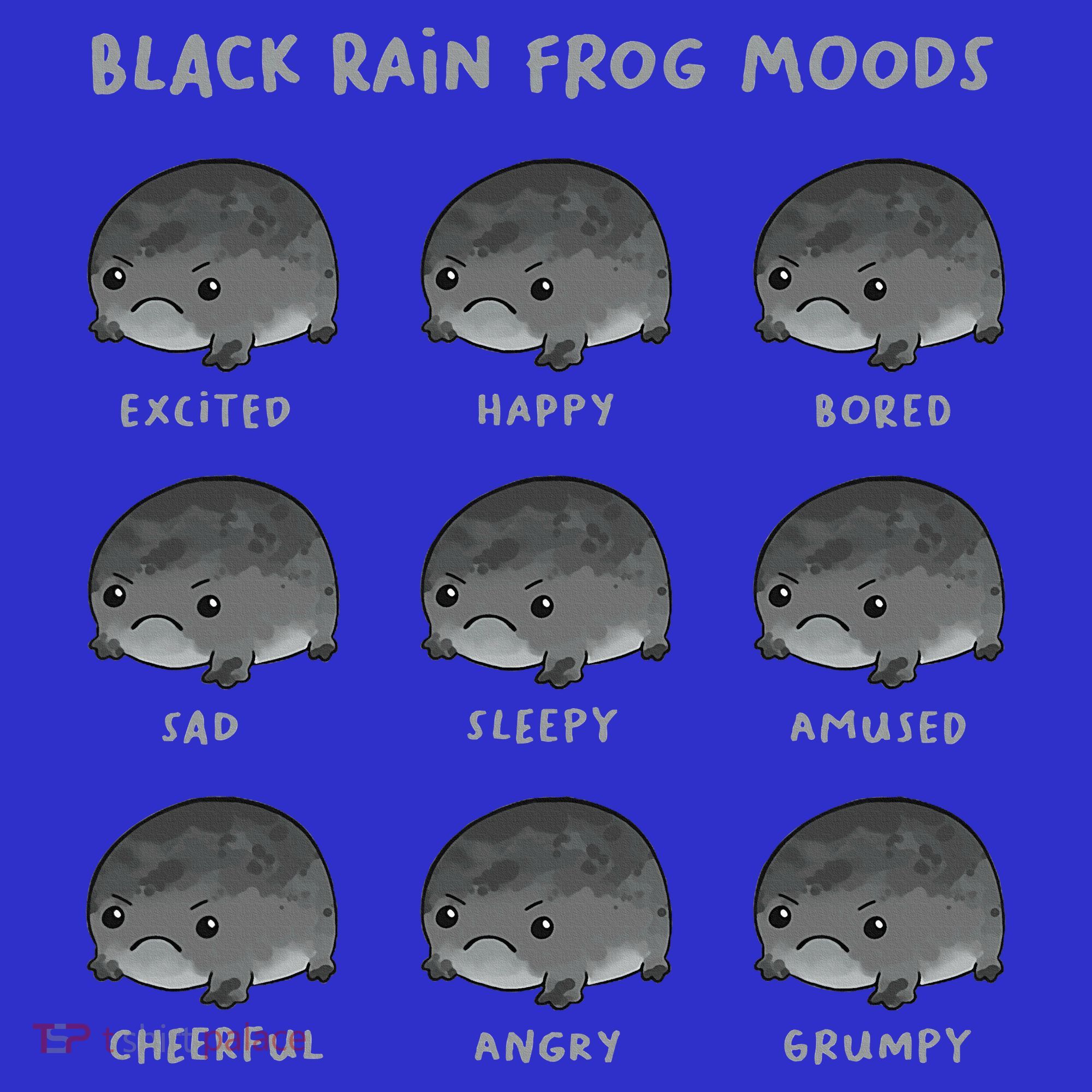 Black Rain Frog Moods Grumpy Black Desert Rain Frog Kids Long Sleeve Shirt
