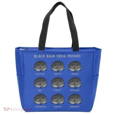 Black Rain Frog Moods Grumpy Black Desert Rain Frog Tote Bag