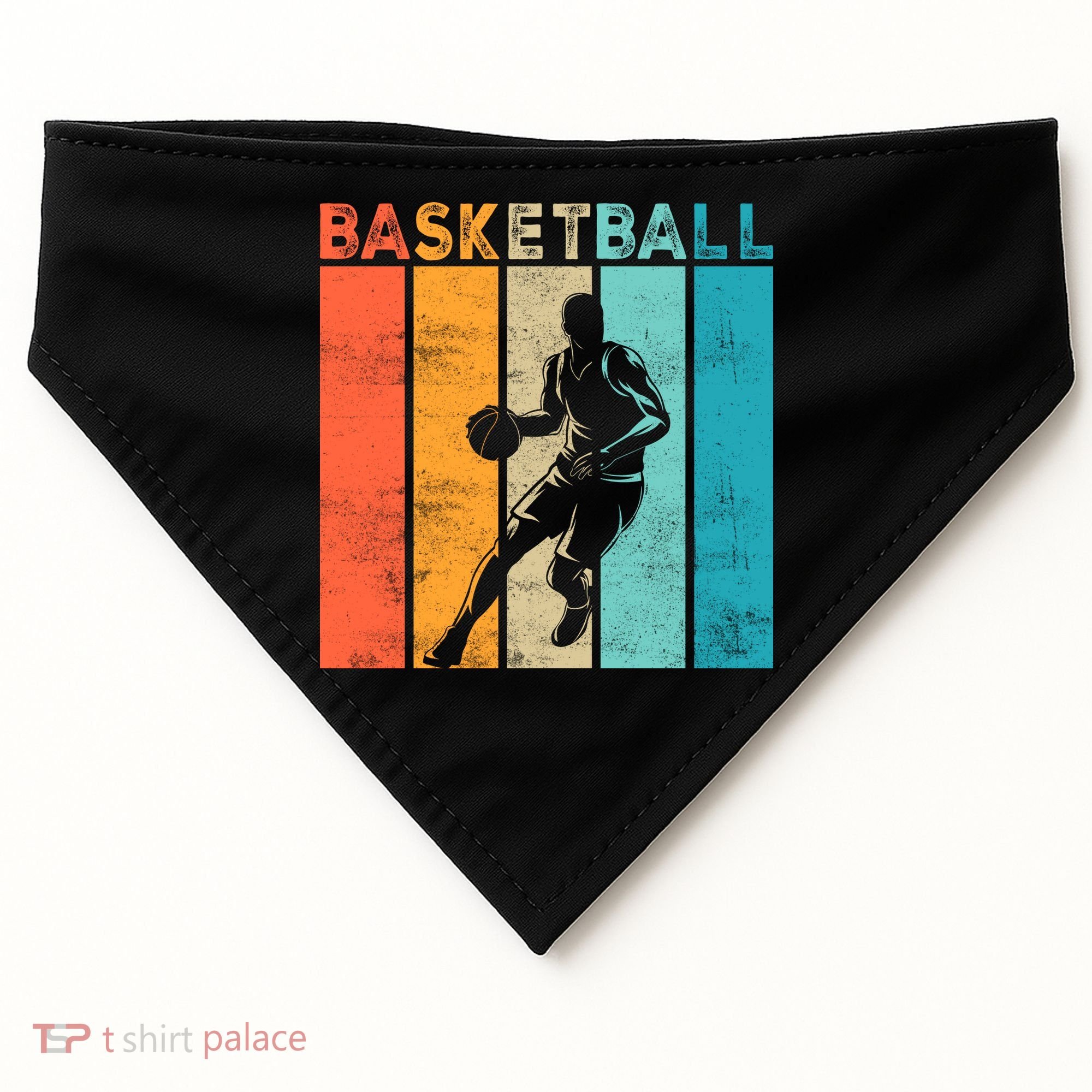 Basketball Retro For Basketball Team Sport Bball USA-Made Doggie Bandana