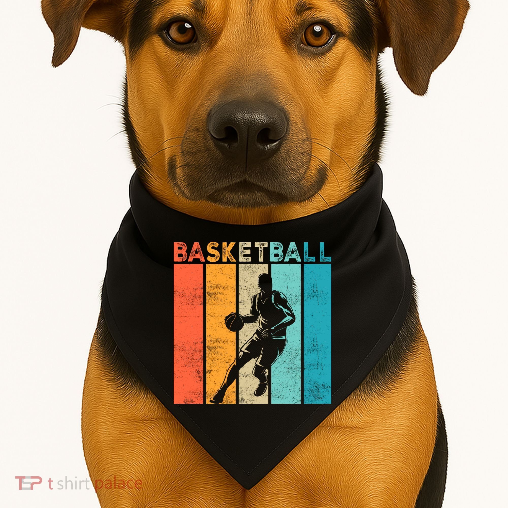 Basketball Retro For Basketball Team Sport Bball USA-Made Doggie Bandana
