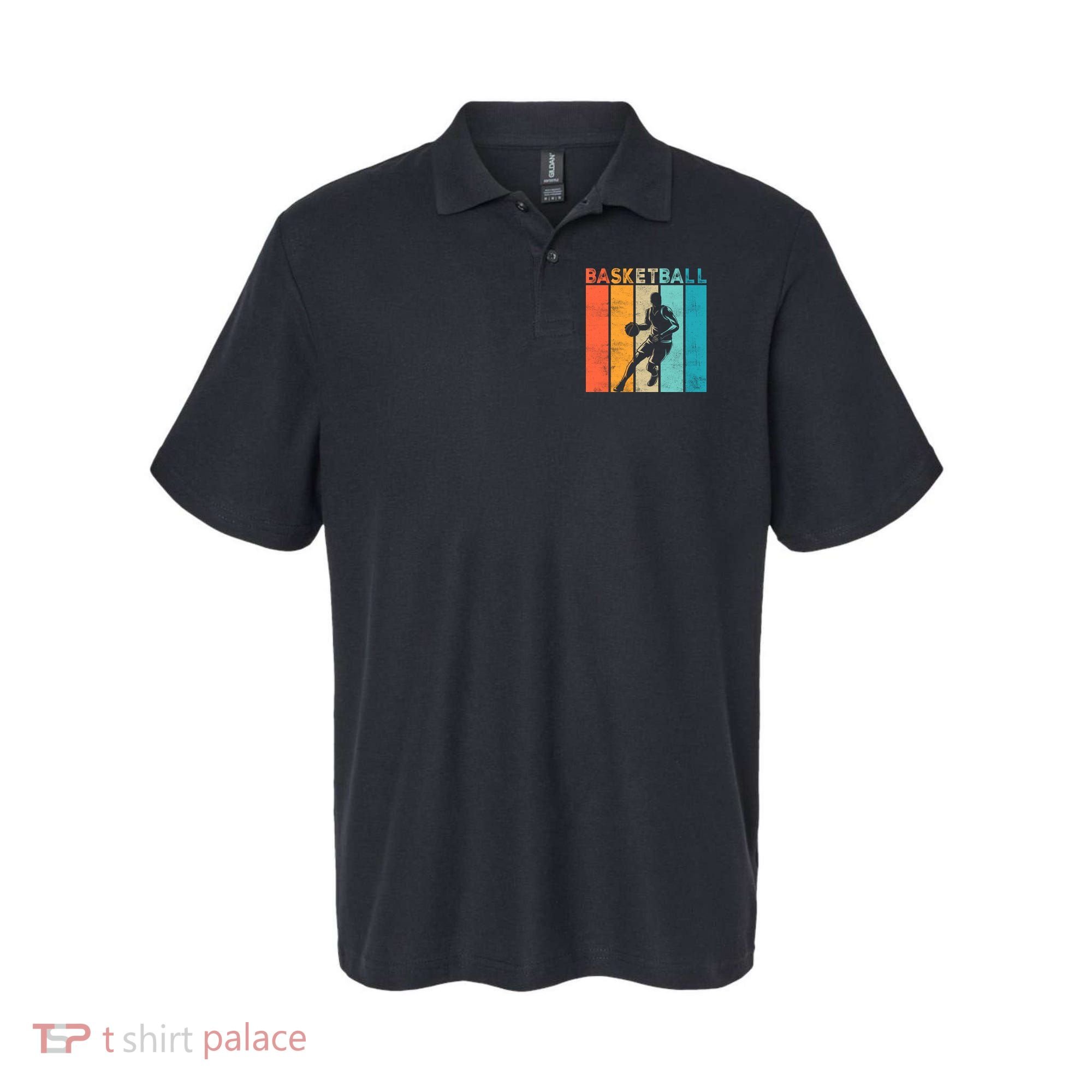 Basketball Retro For Basketball Team Sport Bball Polo