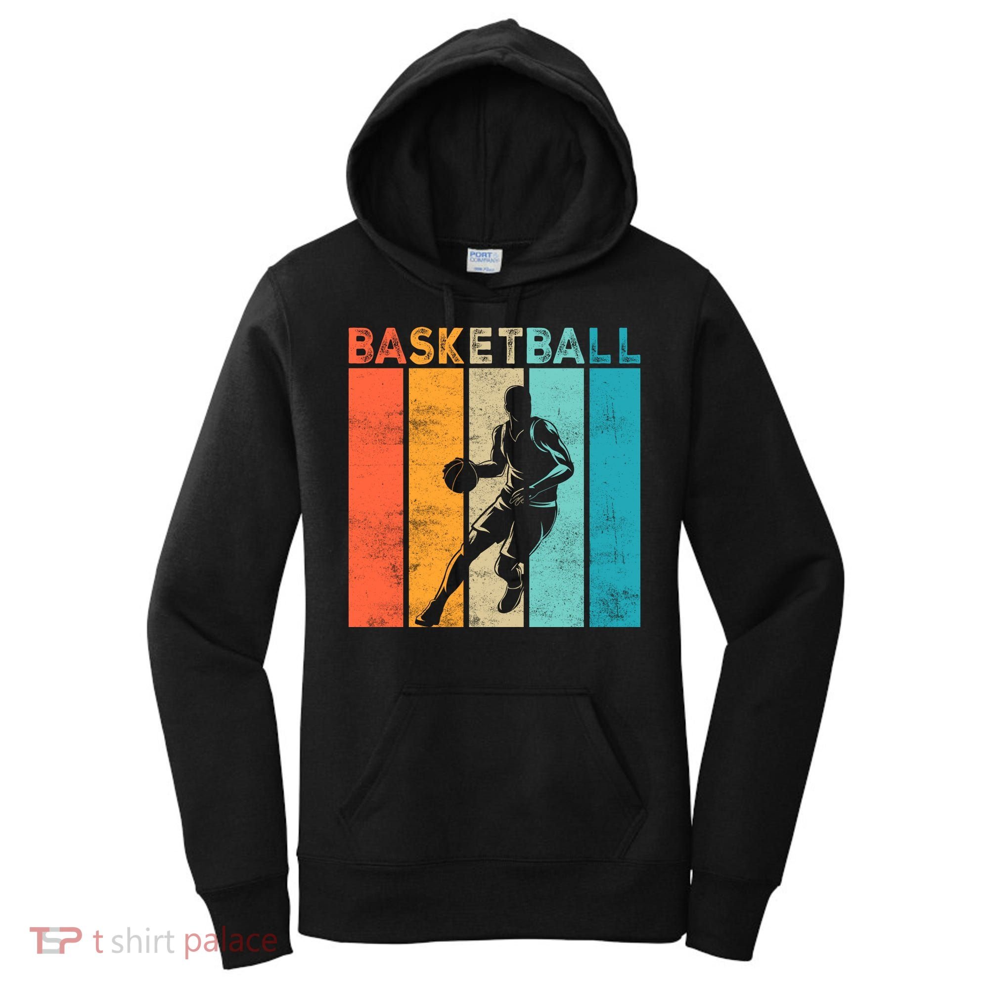 Basketball Retro For Basketball Team Sport Bball Women's Hoodie
