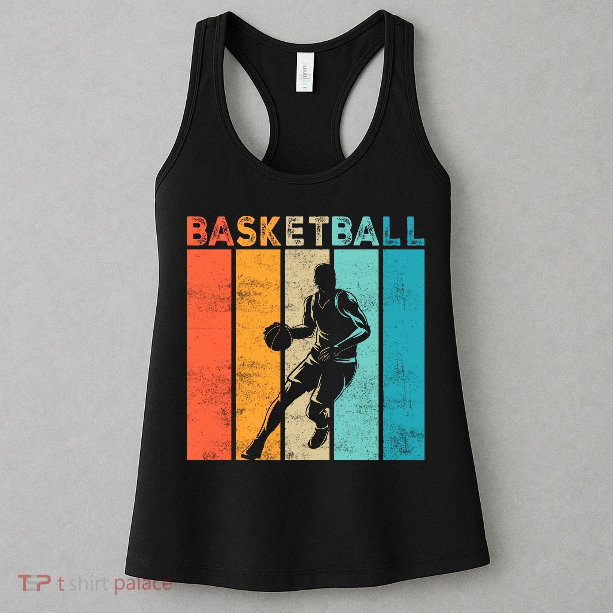 Basketball Retro For Basketball Team Sport Bball Women's Tank Top
