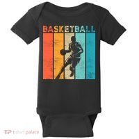 Basketball Retro For Basketball Team Sport Bball Baby Bodysuit thumb 0
