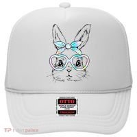 Bunny Rabbit Face Glasses Girl Happy Easter Day Hat thumb 0