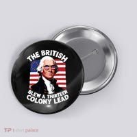Betsy Ross Flag The British Blew A 13 Colony Lead Button thumb 0