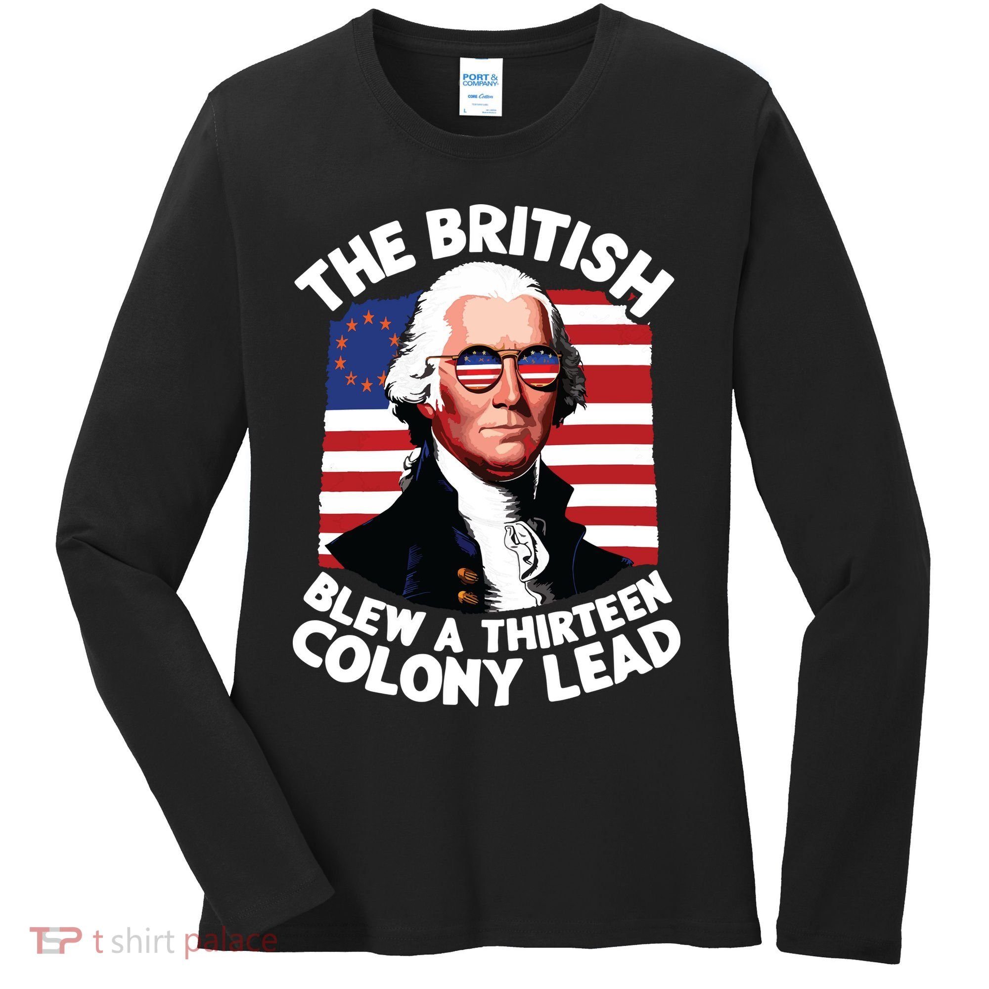 Betsy Ross Flag The British Blew A 13 Colony Lead Women's Long Sleeve Shirt