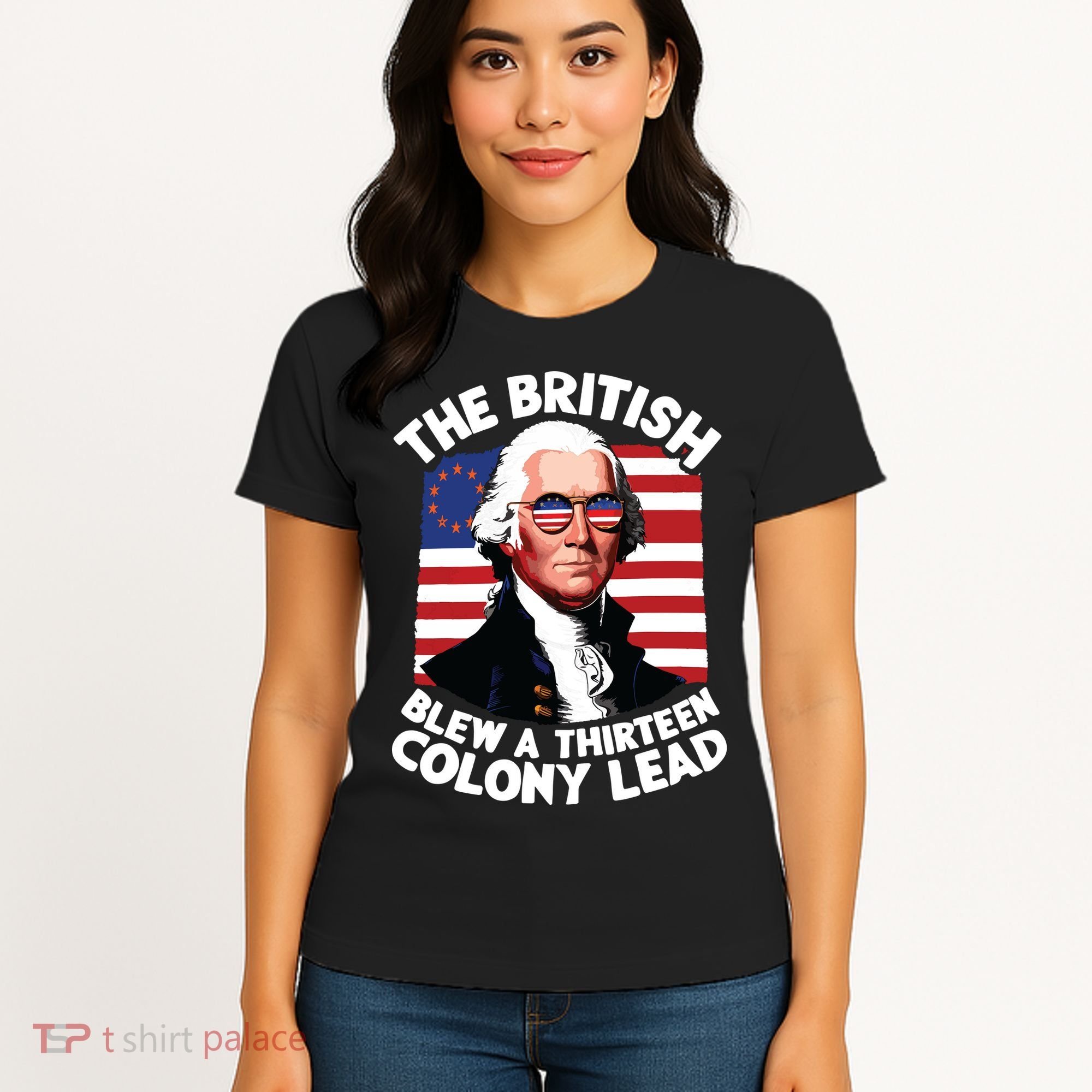 Betsy Ross Flag The British Blew A 13 Colony Lead Women's T-Shirt