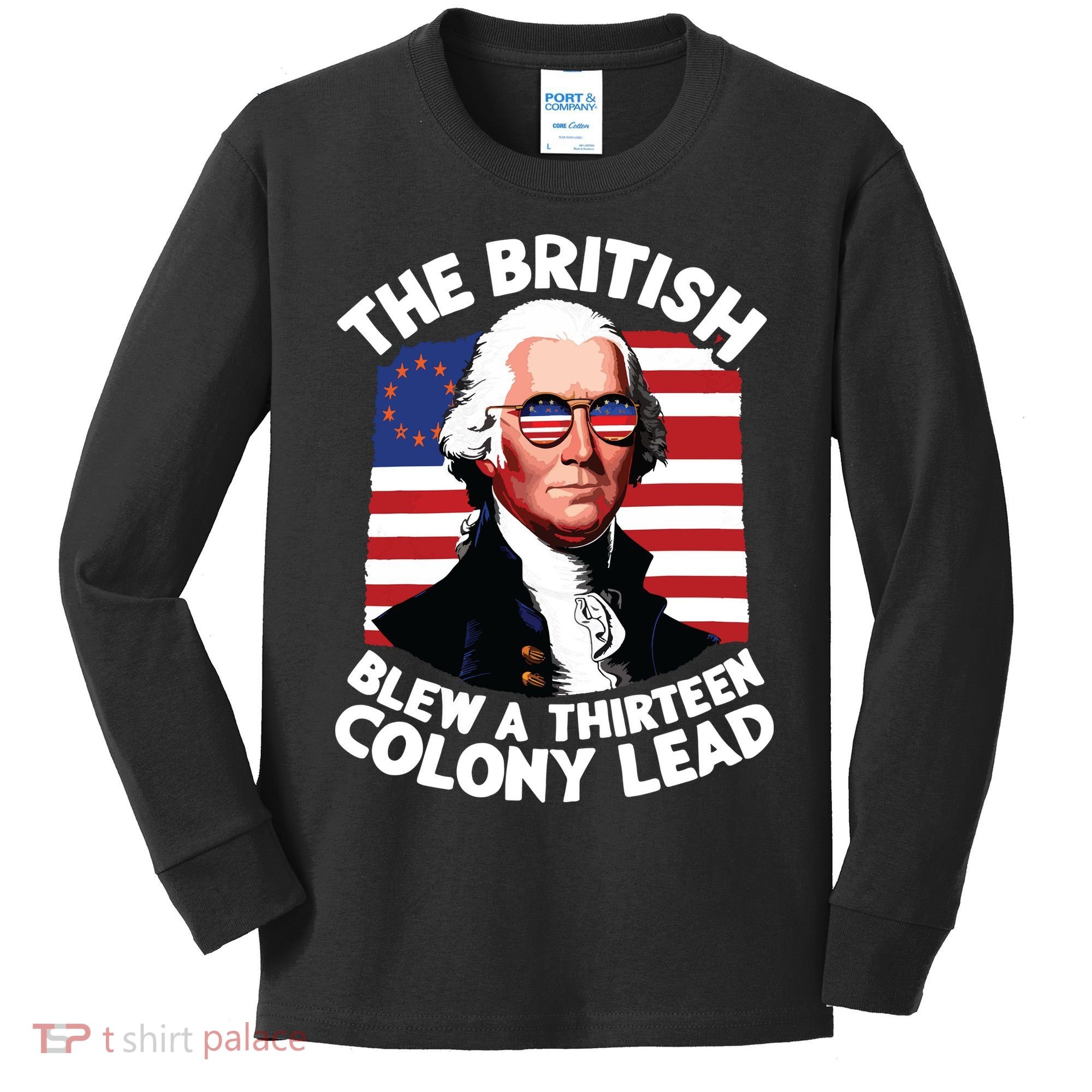 Betsy Ross Flag The British Blew A 13 Colony Lead Kids Long Sleeve Shirt